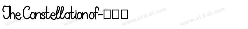 The Constellation of字体转换